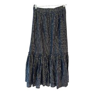 LIKE NEW Boden Navy and Gold Maxi Skirt